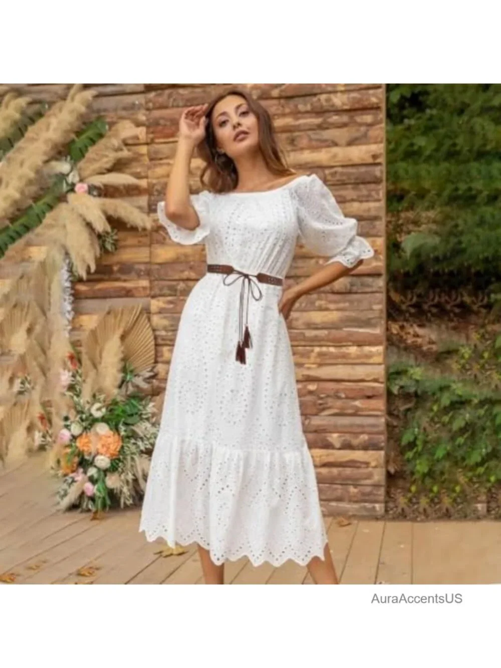 Boho Braided Tassel Belt for Women - Faux Leather Western Cowgirl Waistband,